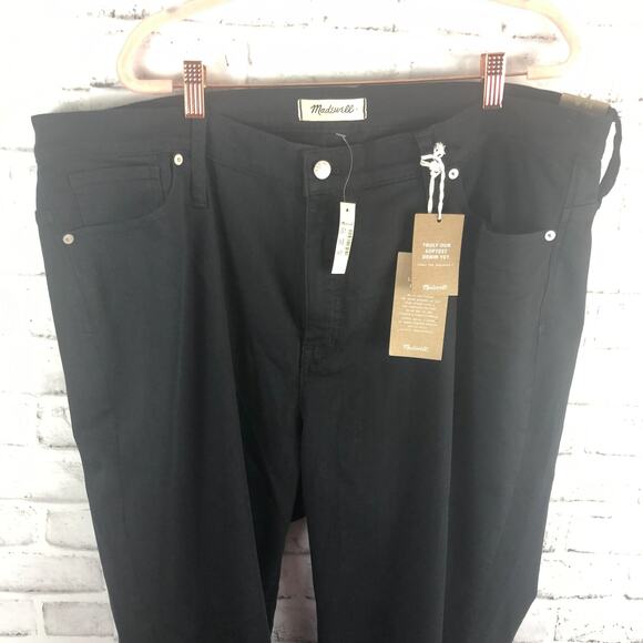 Madewell Taller 9" Mid Rise Skinny Jeans Lunar Wash Black Sz. 36TL NEW - Picture 5 of 12